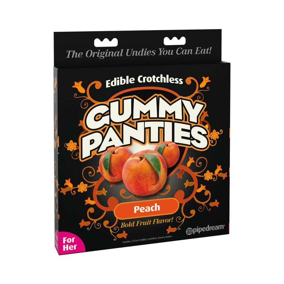 Pipedream Edible Crotchless Gummy Panties Peach Flavor - Zateo Joy
