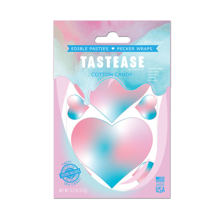 Tastease by Pastease Cotton Candy Edible Pasties & Pecker Wraps - Zateo Joy