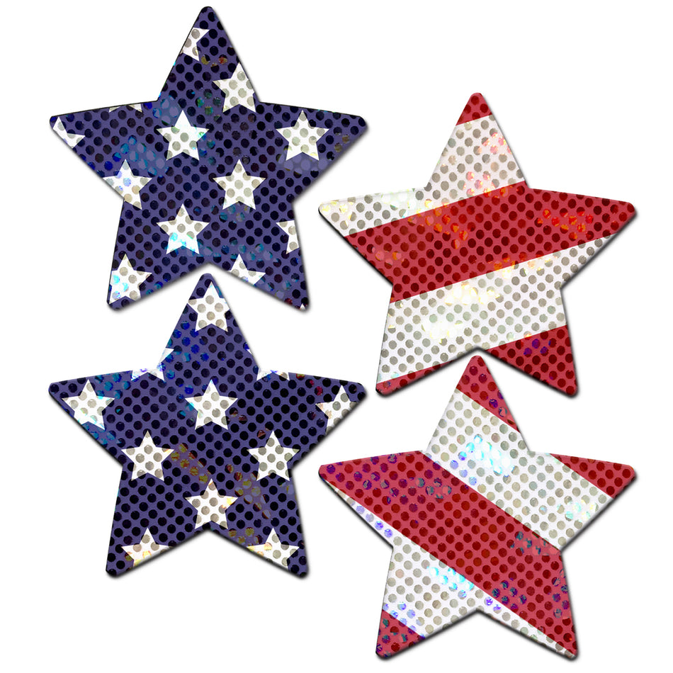 Pastease Petite Patriot Stars 4pc - Zateo Joy