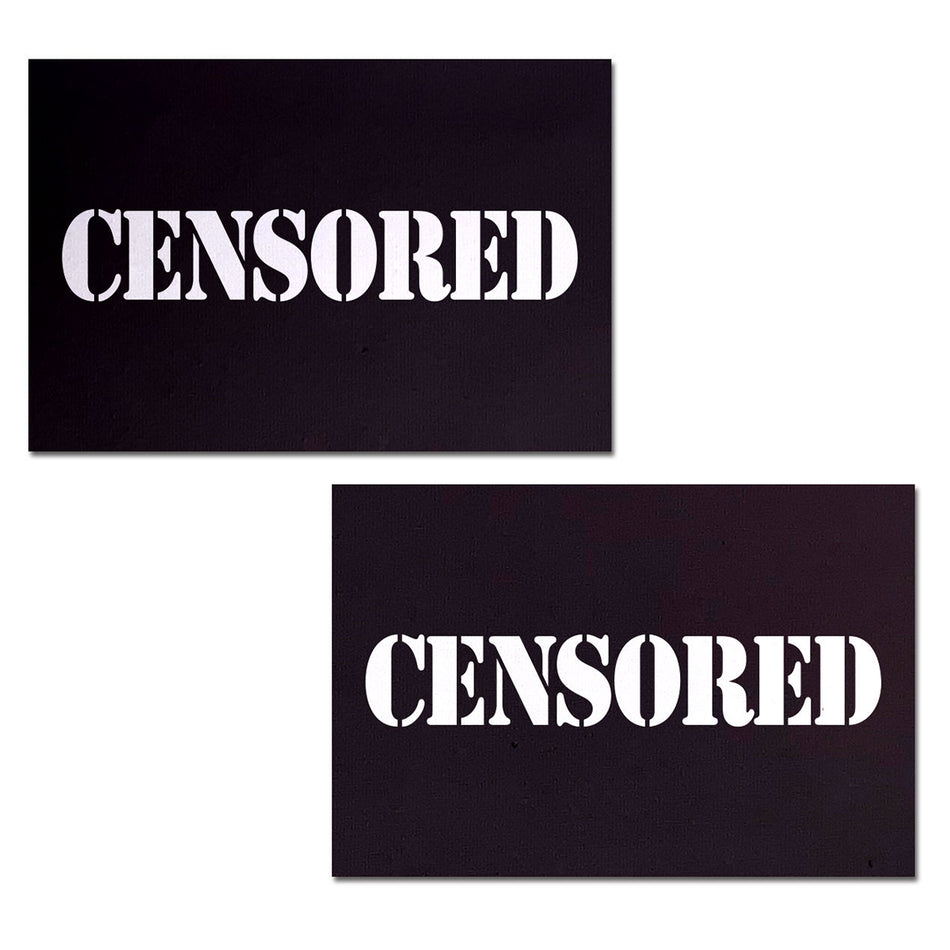 Pastease Censored: Black Censor Bars Nipple Pasties - Zateo Joy