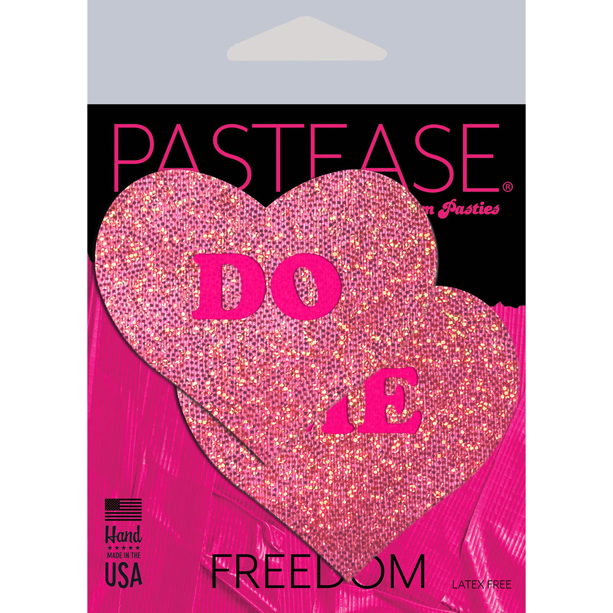 Pastease Do Me Hearts Pink Glitter - Zateo Joy