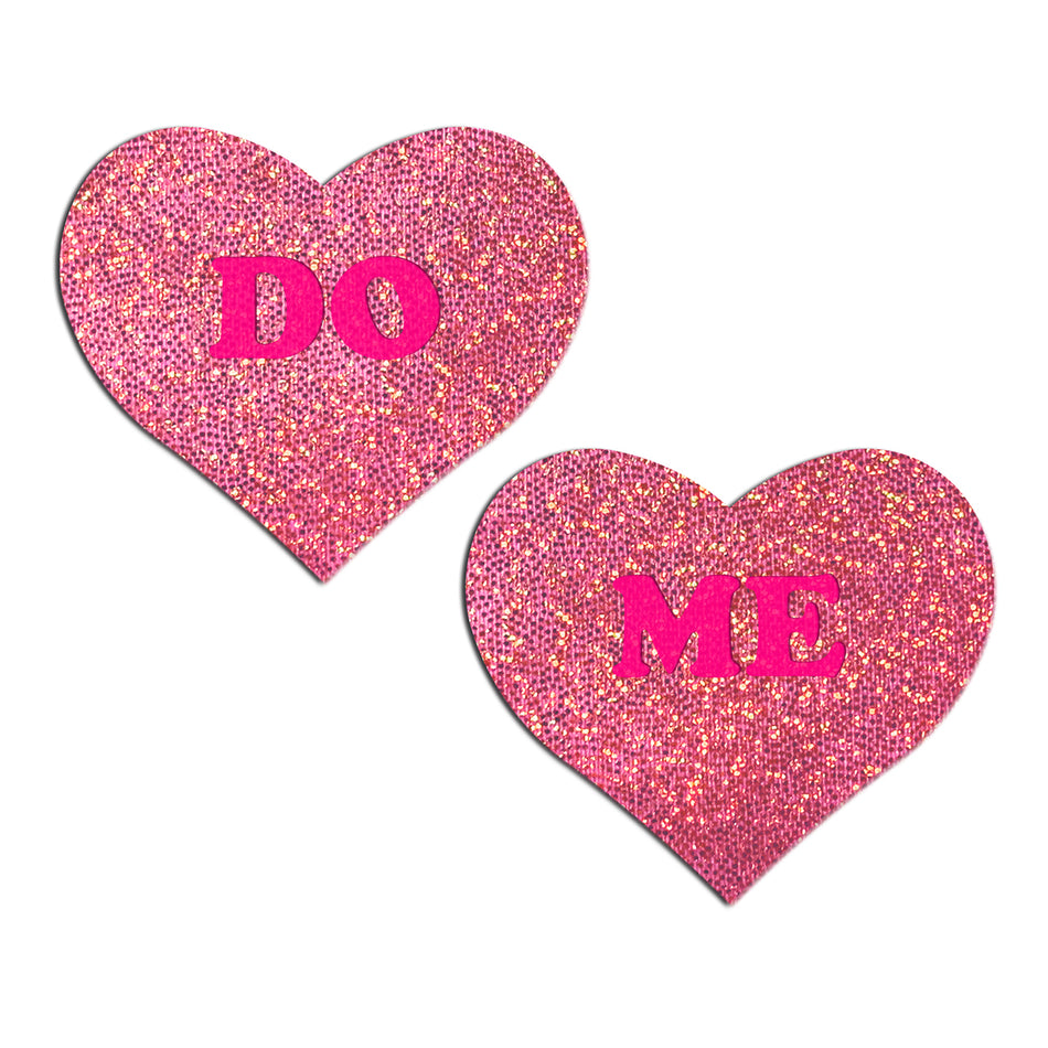 Pastease Do Me Hearts Pink Glitter - Zateo Joy