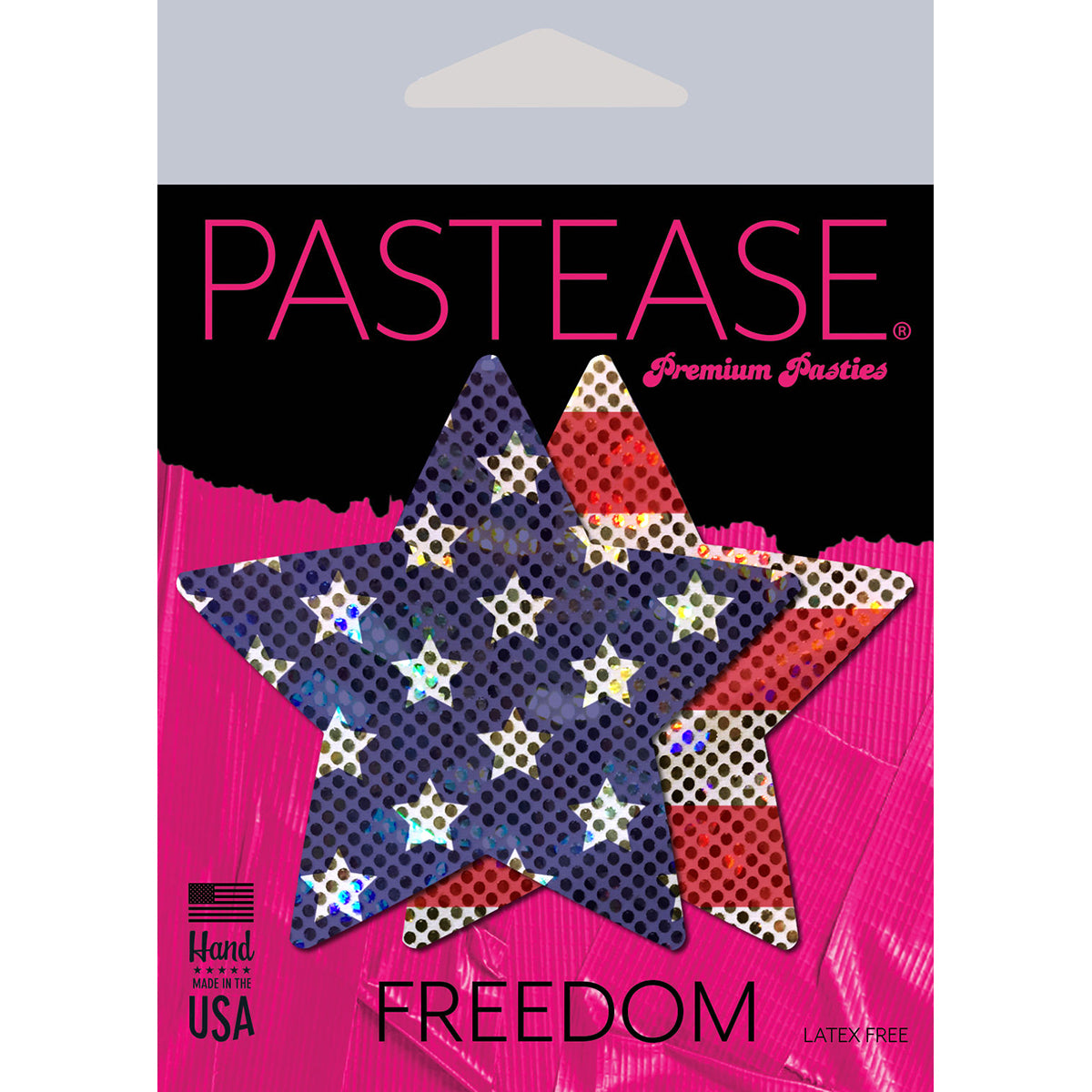 Pastease Glitter Stars & Stripes Patriotic Star Pasties - Zateo Joy