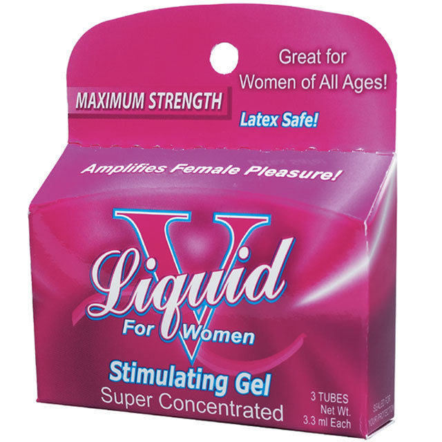 Liquid V  Stimulating Gel for Women (3 Tubes/3.3ml Each) - Zateo Joy