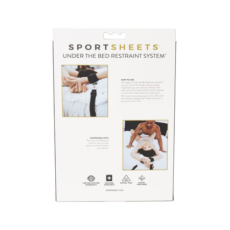 Sportsheets Under The Bed Restraint System Black - Zateo Joy