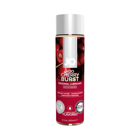 JO H2O Cherry Burst Flavored Water-Based Lubricant 4 oz. - Zateo Joy