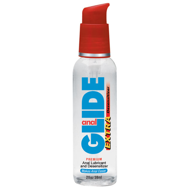 Body Action Anal Glide Extra 2 fl oz Water Based Desensitizing Lubricant - Zateo Joy