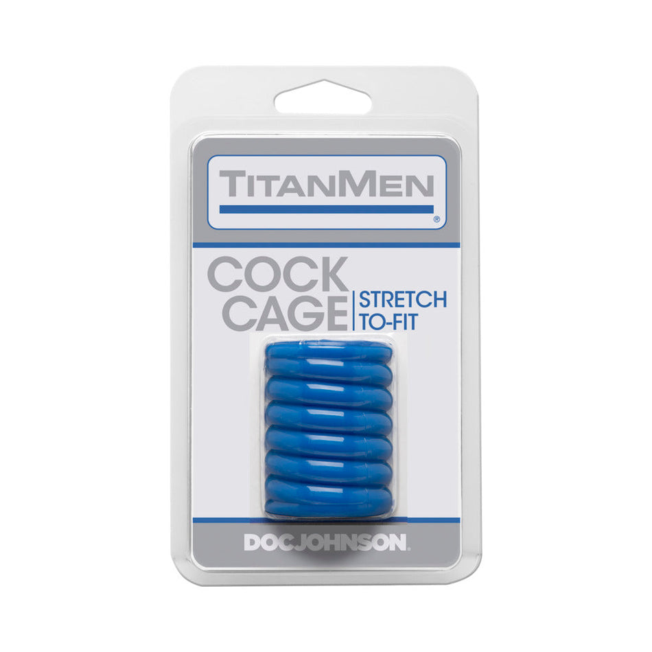 TitanMen - Cock Cage Blue - Zateo Joy