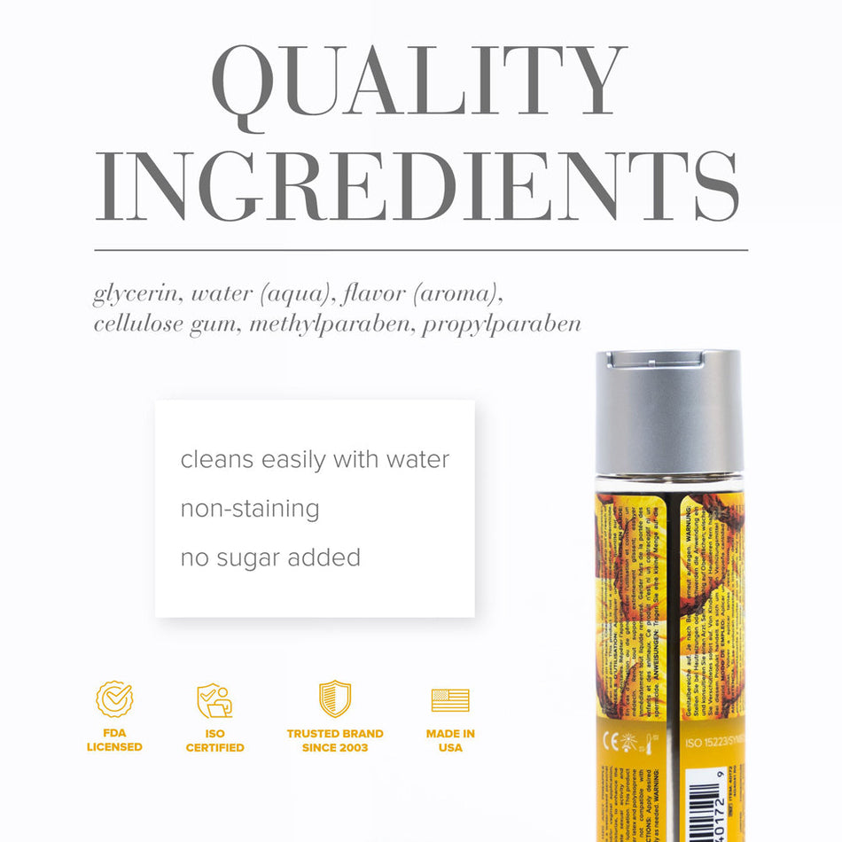JO H2O Juicy Pineapple Flavored Water-Based Lubricant 4 oz. - Zateo Joy