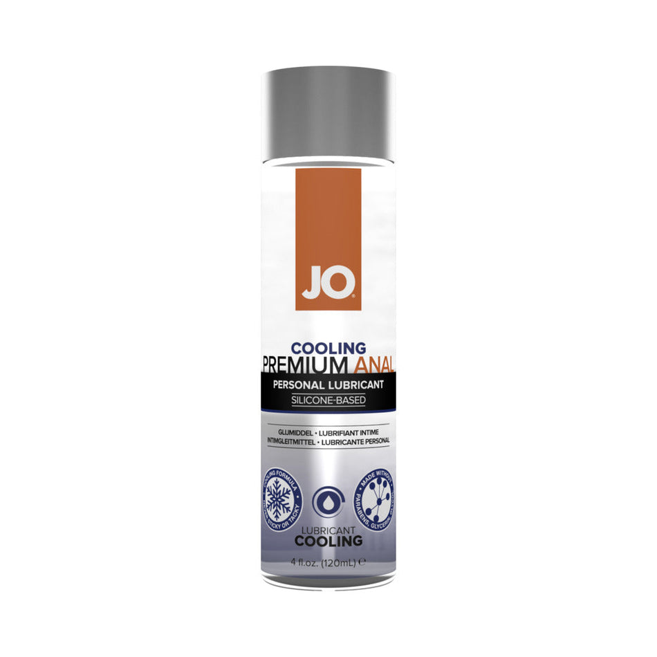 JO Premium Anal Cooling Silicone-Based Lubricant 4 oz. - Zateo Joy