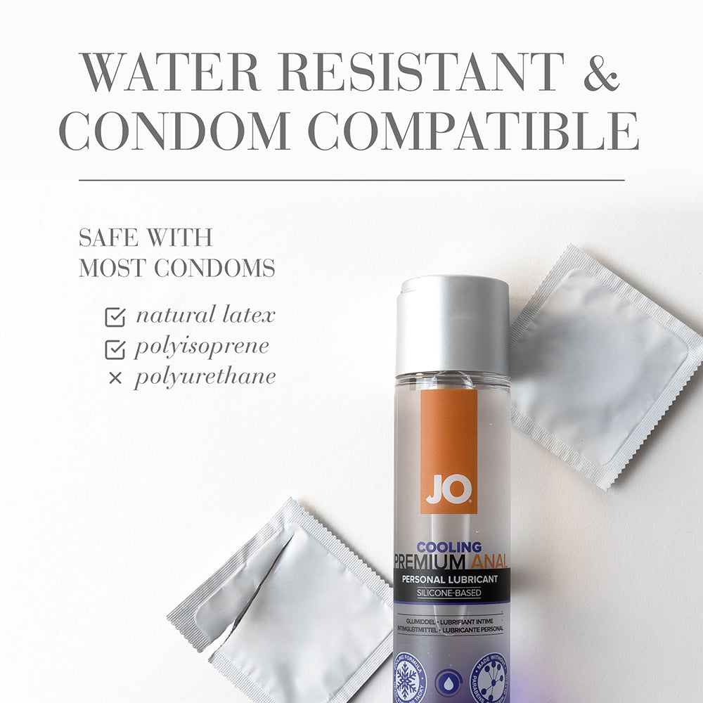 JO Premium Anal Cooling Silicone-Based Lubricant 4 oz. - Zateo Joy