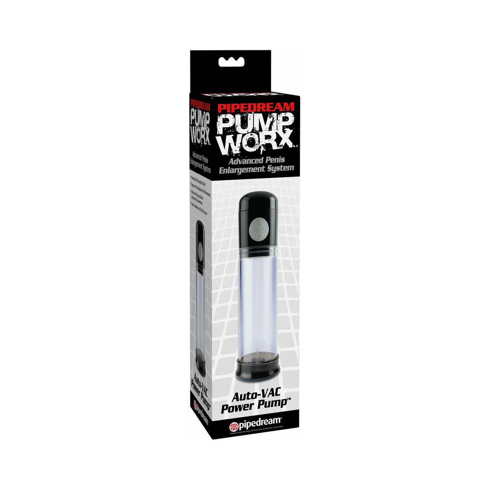 Pipedream Pump Worx Auto-VAC Power Pump Clear/Black - Zateo Joy