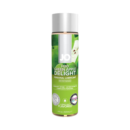 JO H2O Green Apple Delight Flavored Water-Based Lubricant 4 oz. - Zateo Joy