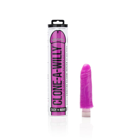 Clone-A-Willy DIY Vibrating Dildo Kit Neon Purple - Zateo Joy