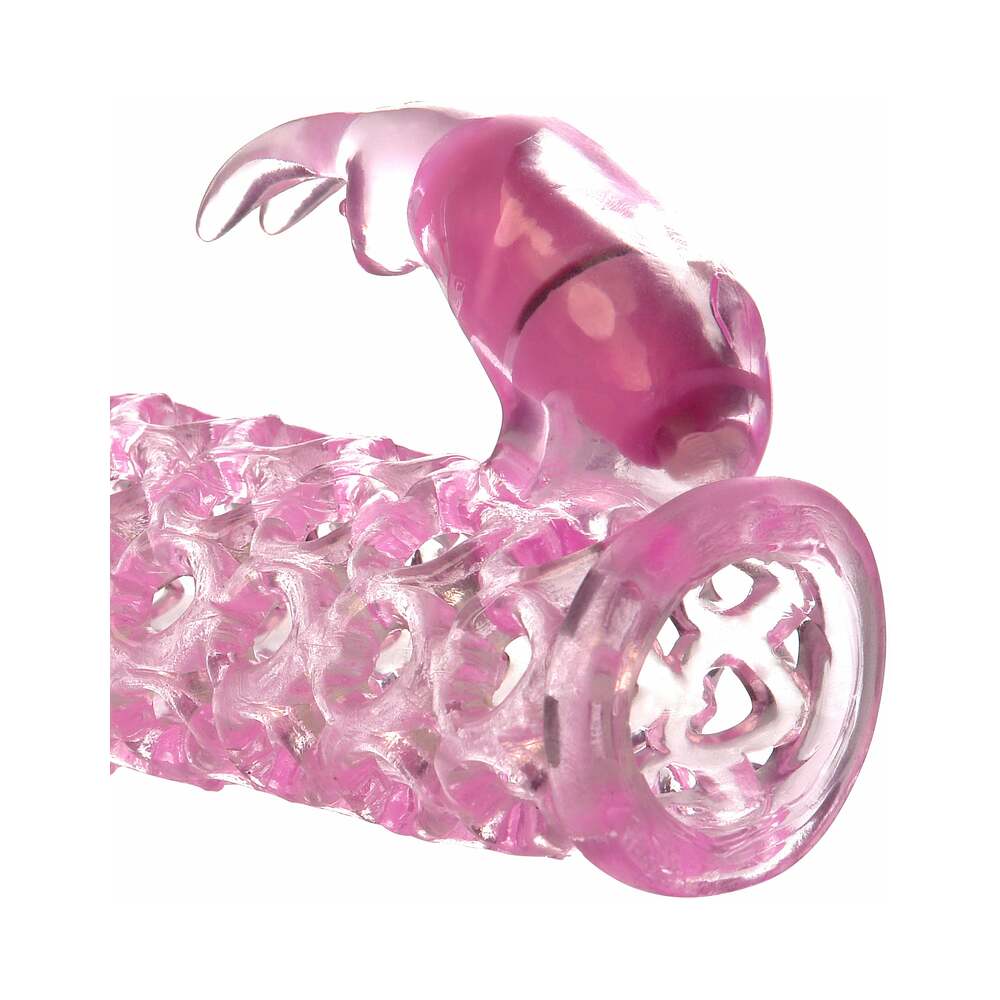 Pipedream Fantasy X-tensions Vibrating Couples Cage 1 in. Extension Pink - Zateo Joy