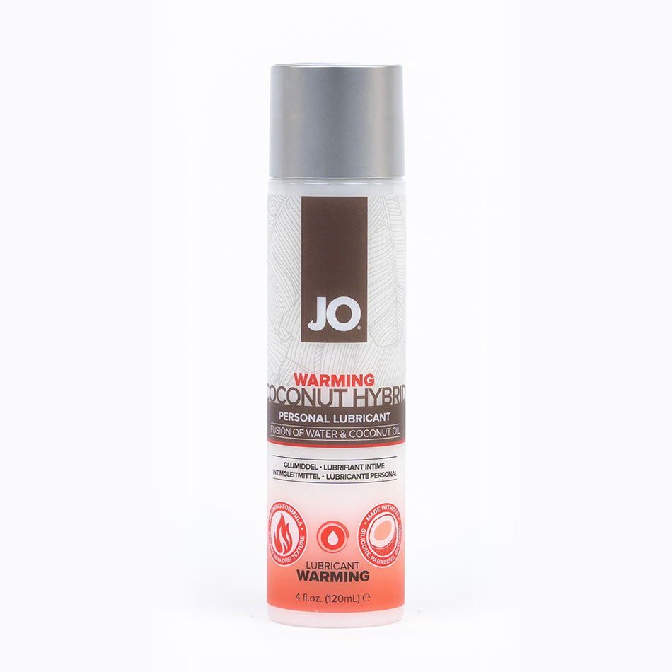 JO Coconut Hybrid Warming Lubricant 4 oz. - Zateo Joy