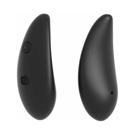 Pipedream Fantasy C-Ringz Remote Control Double Penetrator Vibrating Cockring Black - Zateo Joy