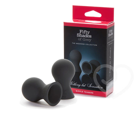 Fifty Shades of Grey Weekend Collection Nothing But Sensation Silicone Nipple Teasers Black - Zateo Joy
