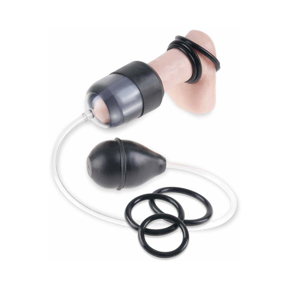 Pipedream Fetish Fantasy Series Suck N' Stroke Head Pump Black - Zateo Joy