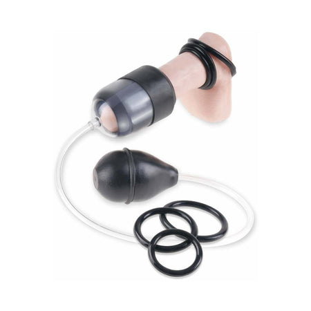 Pipedream Fetish Fantasy Series Suck N' Stroke Head Pump Black - Zateo Joy