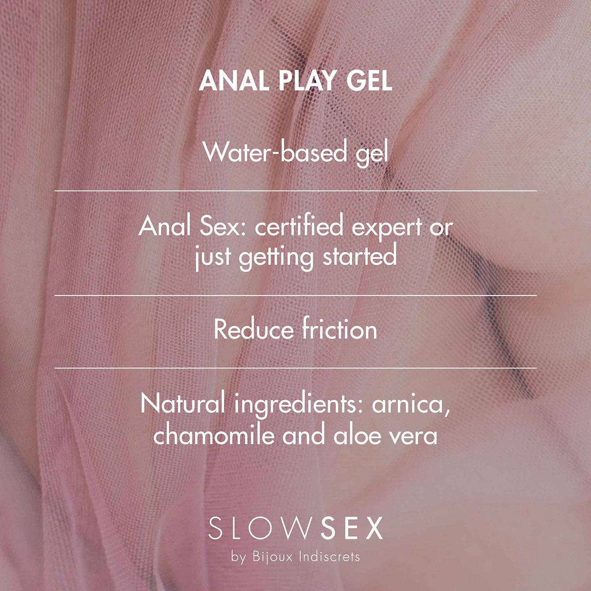 Bijoux Indiscrets Slow Sex Anal Play Gel 1 oz. - Zateo Joy