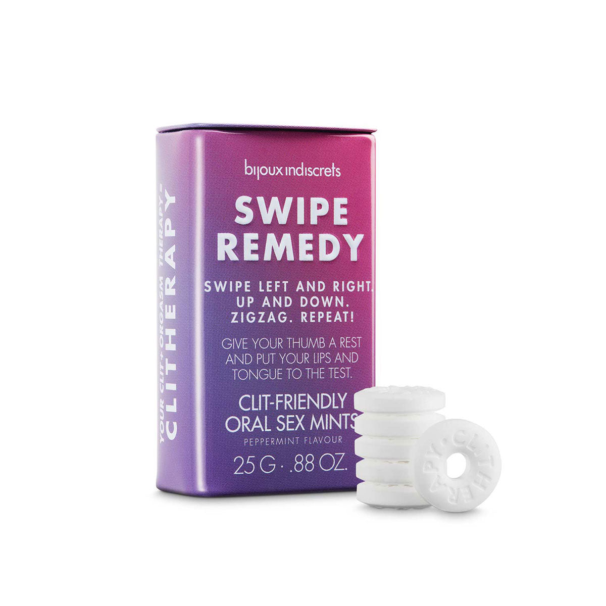 Bijoux Indiscrets Clitherapy Swipe Therapy Oral Sex Mints 0.88 oz. - Zateo Joy