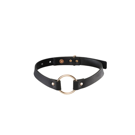 Bijoux Indiscrets Maze Single Ring Choker - Black - Zateo Joy