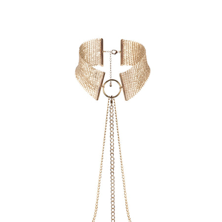 Bijoux Indiscrets Desir Metallique Collar - Gold - Zateo Joy