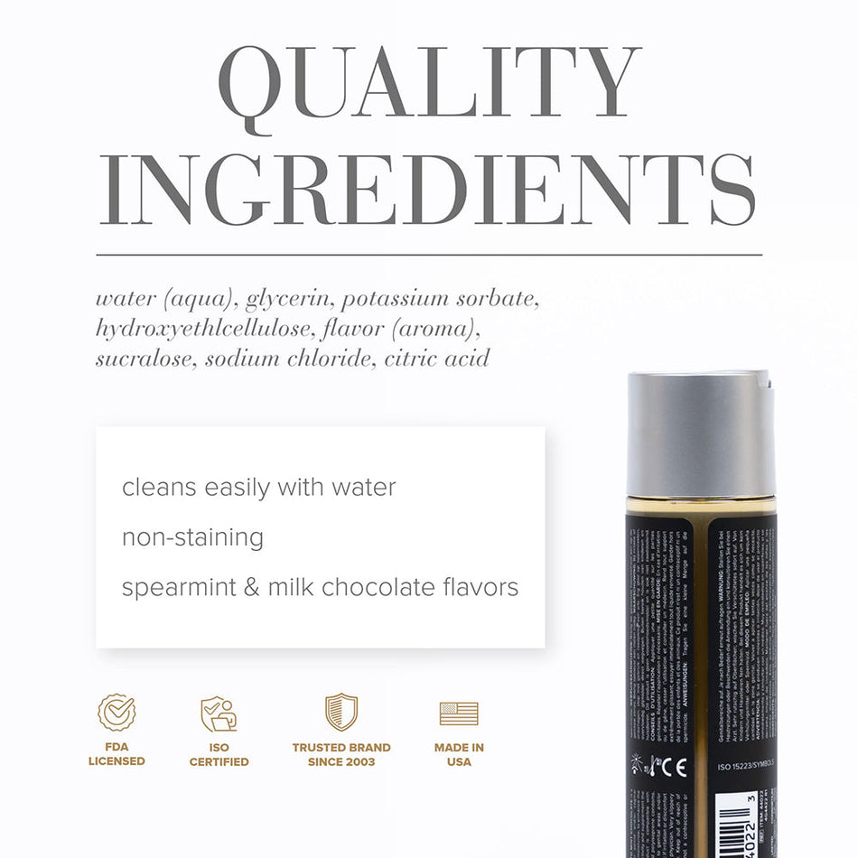 JO Gelato Mint Chocolate Flavored Water-Based Lubricant 4 oz. - Zateo Joy