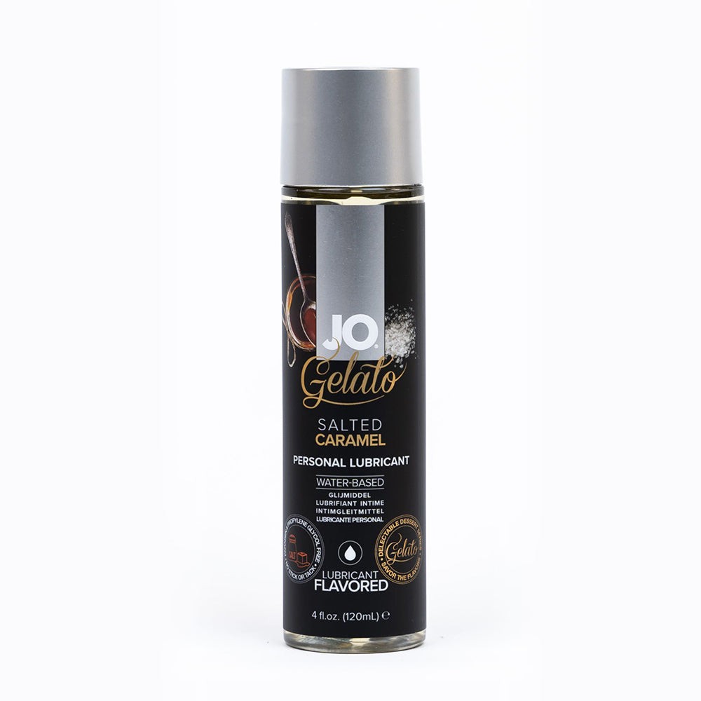 JO Gelato Salted Caramel Flavored Water-Based Lubricant 4 oz. - Zateo Joy