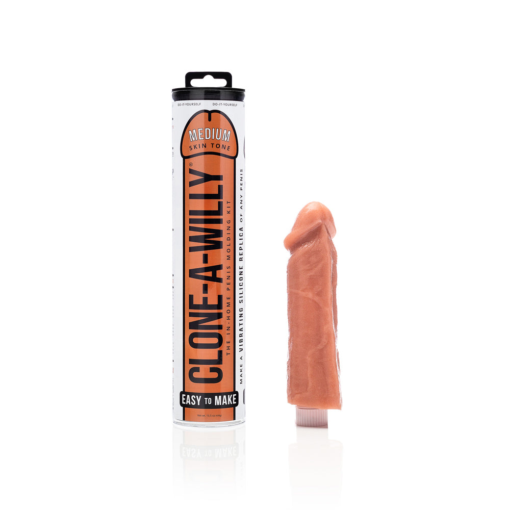 Clone-A-Willy DIY Vibrating Dildo Kit Medium Skin Tone - Zateo Joy