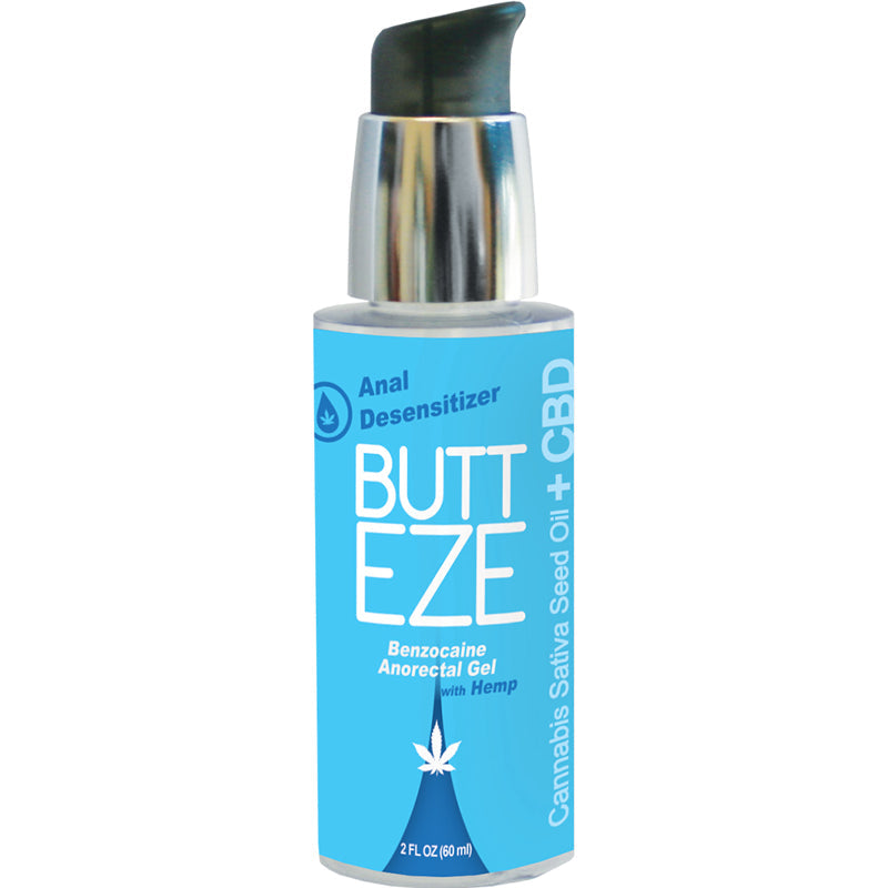Butt Eze Anal Desensitizing Lubricant with Hemp Seed Oil 2.0 oz bottle - Zateo Joy
