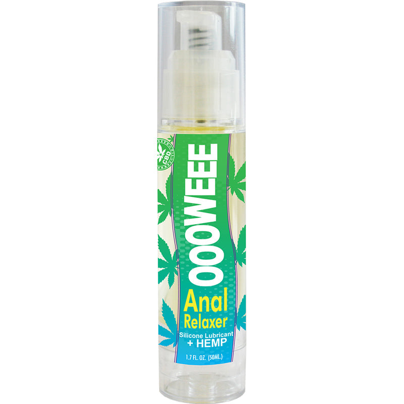 OOOWEE Anal Relaxing Silicone Lubricant with Hemp Seed Oil 1.7 oz bottle - Zateo Joy