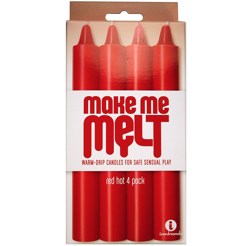 The 9's, Make Me Melt Sensual Warm-Drip Candles, 4 Pack - Zateo Joy