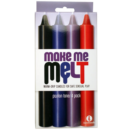 The 9's, Make Me Melt Sensual Warm-Drip Candles, 4 Pack - Zateo Joy