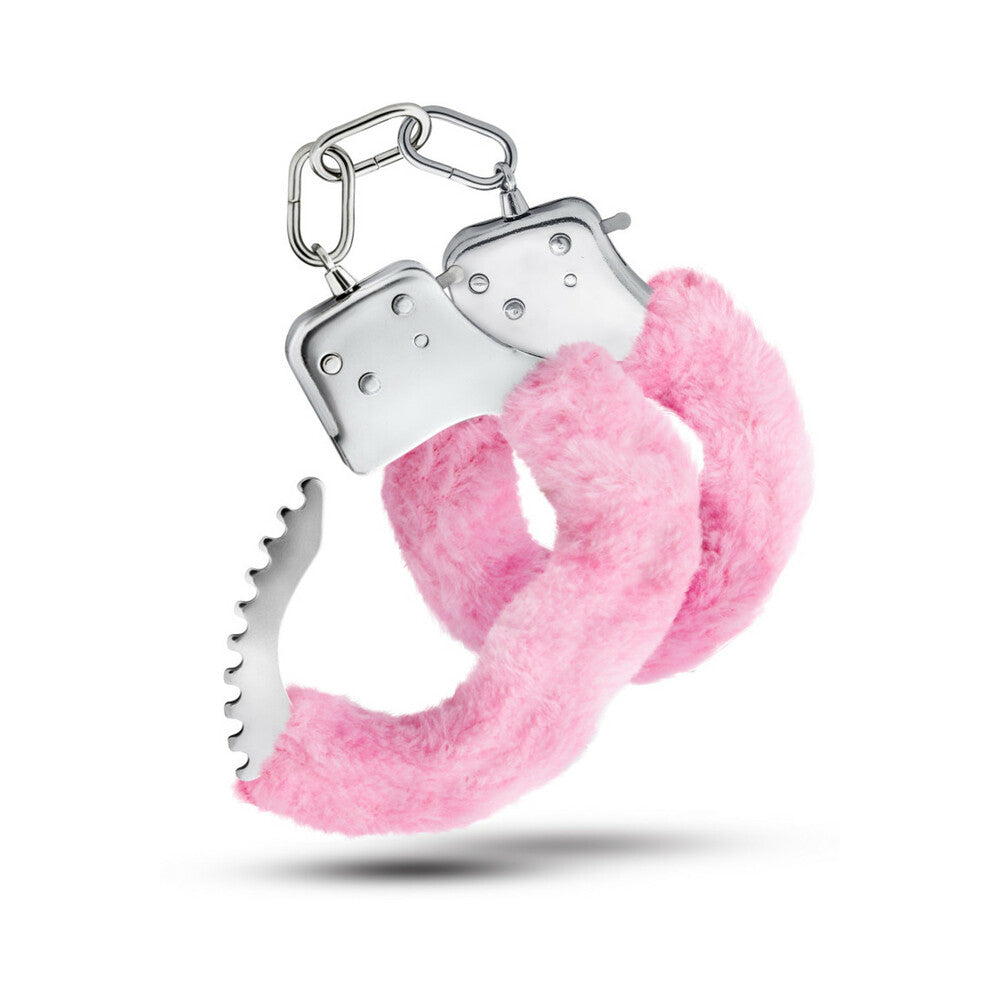 Blush Temptasia Adjustable Faux Fur Cuffs Pink - Zateo Joy