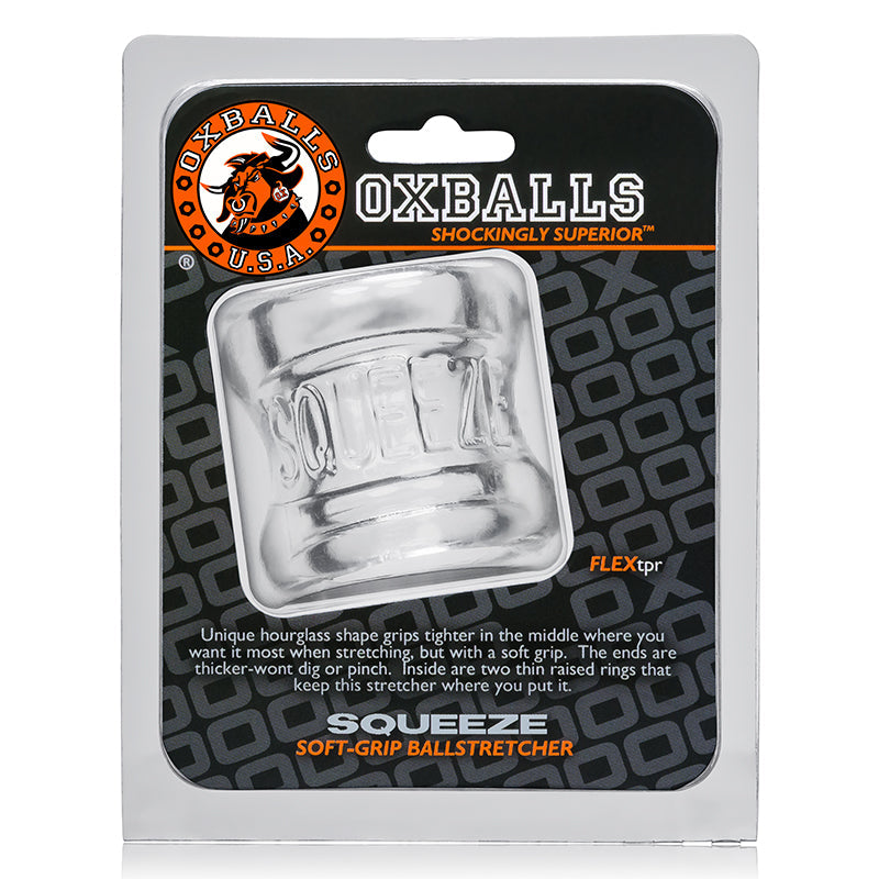 OxBalls Squeeze, Ball Stretcher, Clear - Zateo Joy