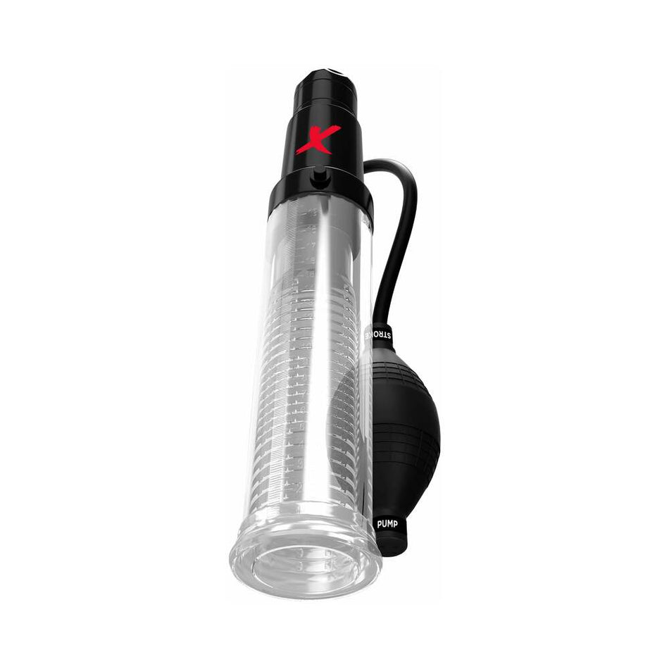 PDX Elite Suck-N-Pump Vibrating Penis Pump & Stroker Clear - Zateo Joy