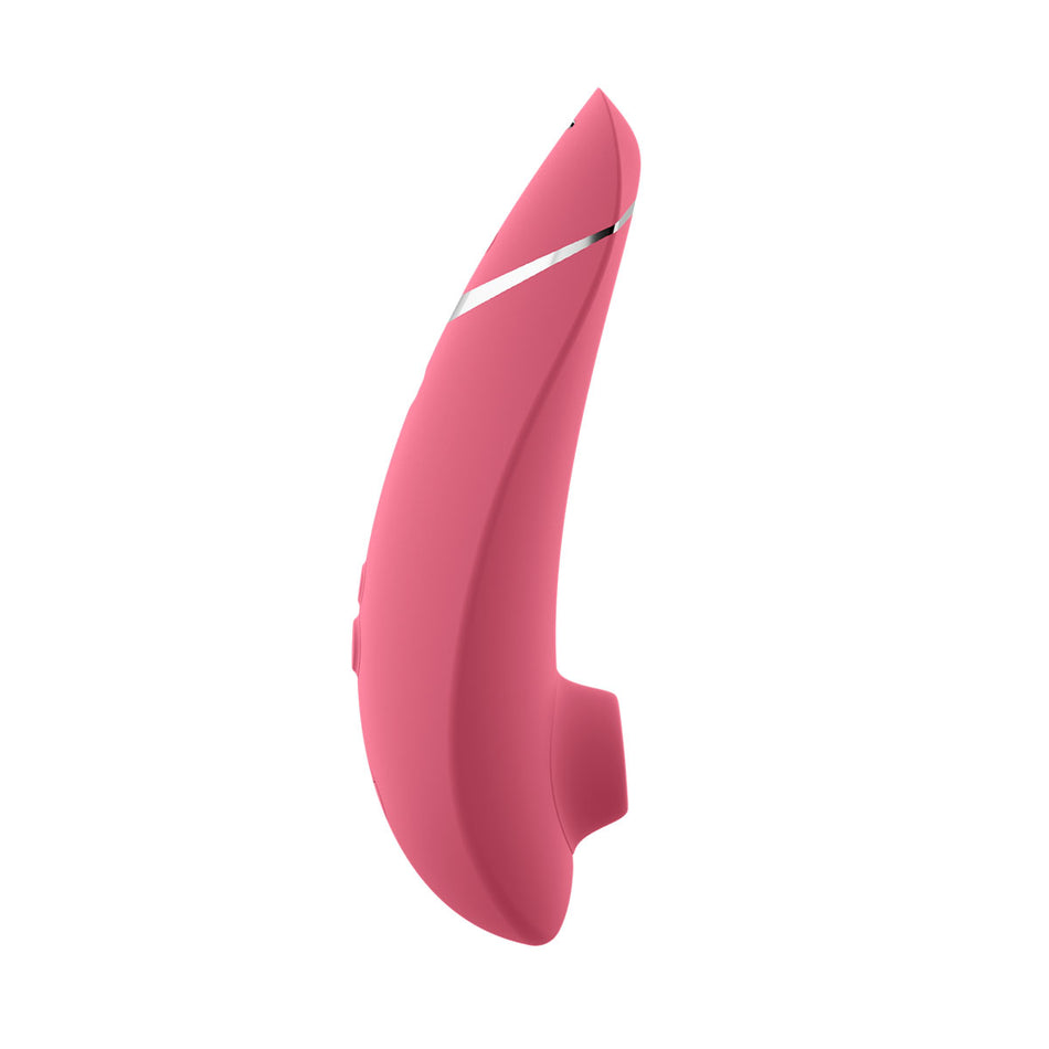 Womanizer Premium 2 Rechargeable Silicone Luxurious Pleasure Air Clitoral Stimulator Raspberry - Zateo Joy