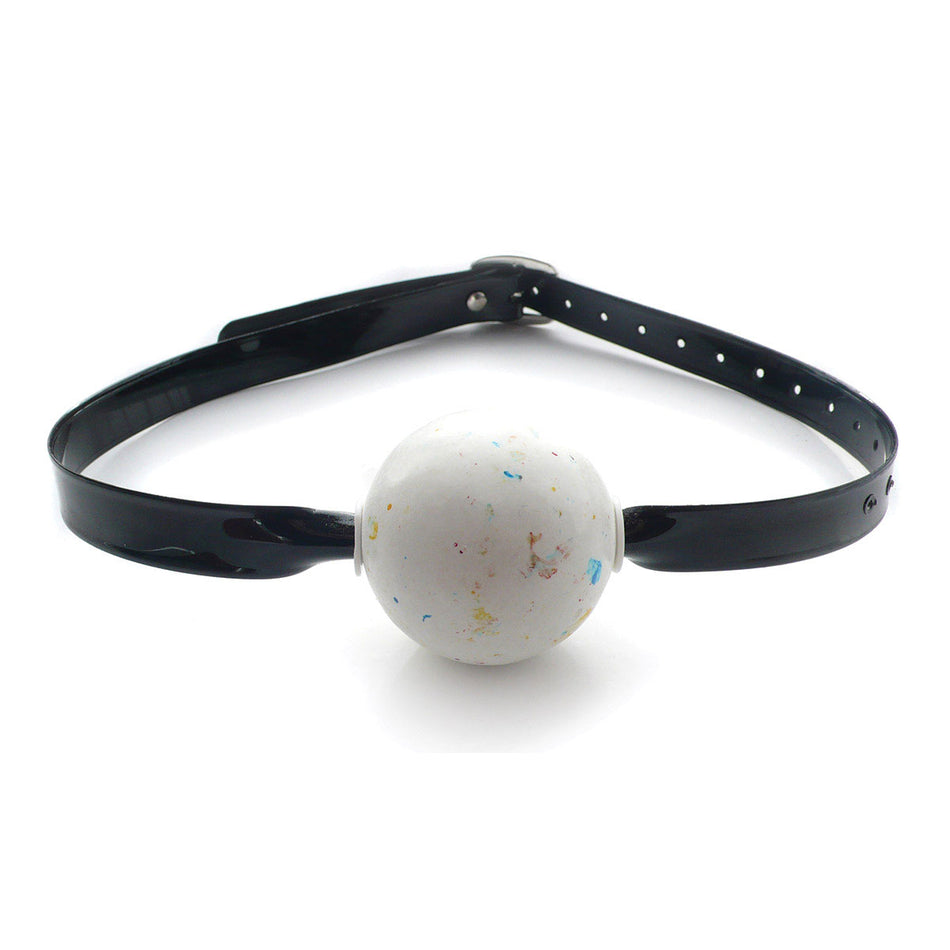 KinkLab Jawbreaker Ball Gag (Black) - Zateo Joy