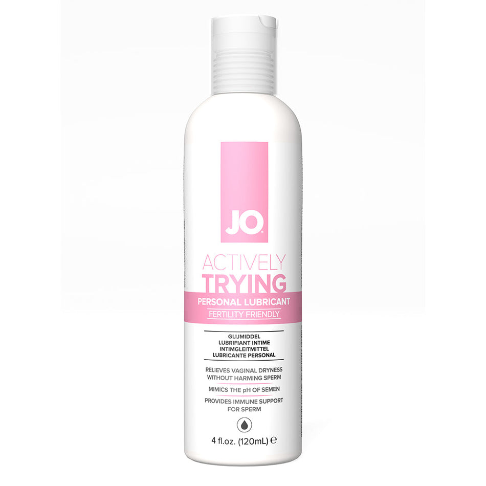 JO Actively Trying Fertility Friendly Water-Based Lubricant 4 oz. - Zateo Joy