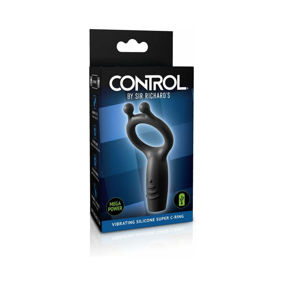 Sir Richard's Control Vibrating Silicone Super C-Ring - Zateo Joy