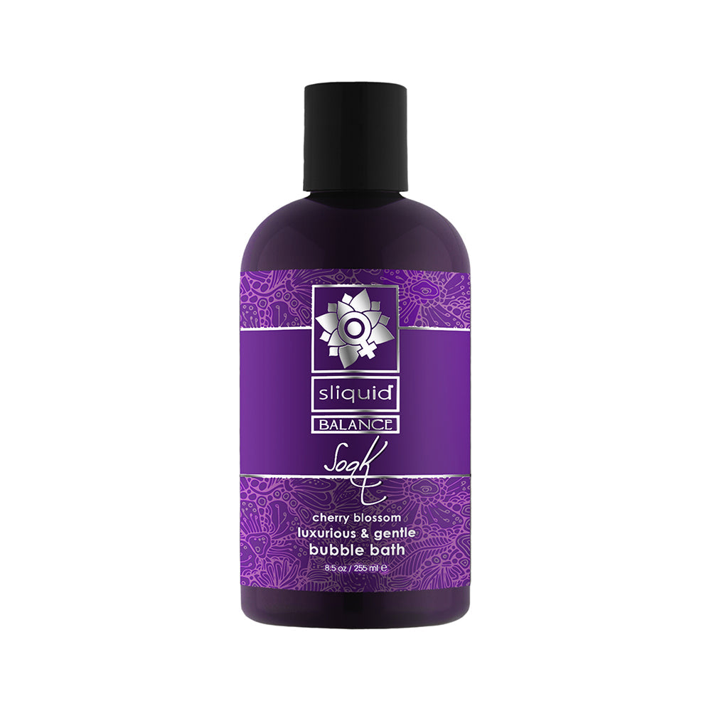 Sliquid Balance Soak Bubble Bath Cherry Blossom 8.5 oz. - Zateo Joy