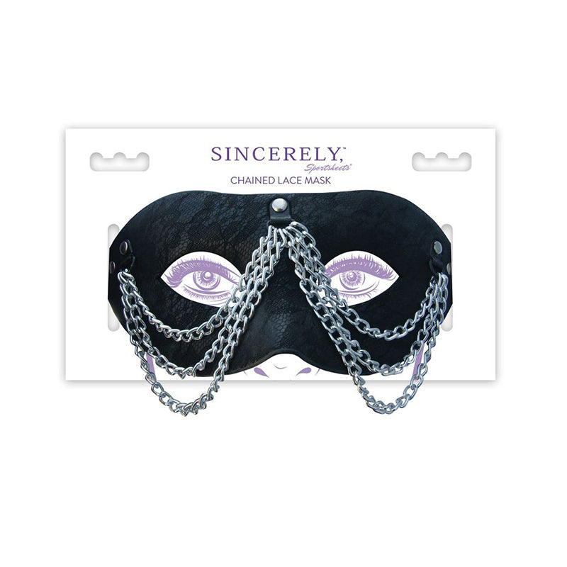 Sincerely, Sportsheets Chained Lace Mask - Zateo Joy