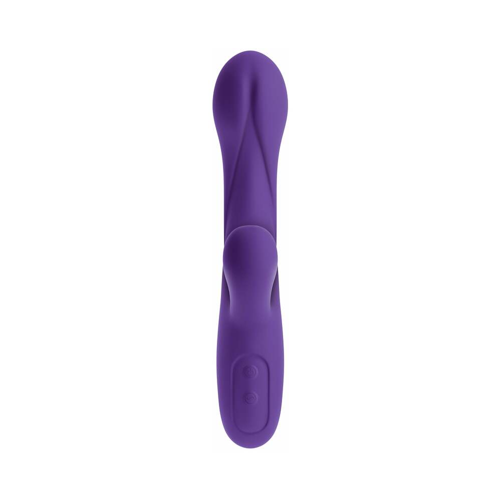 Pipedream Ultimate Rabbits No. 3 Rechargeable Silicone Dual Stimulation Vibrator Plum - Zateo Joy