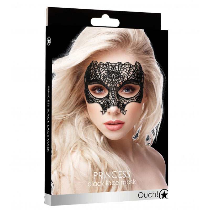 Ouch! Princess Lace Eye Mask Black - Zateo Joy