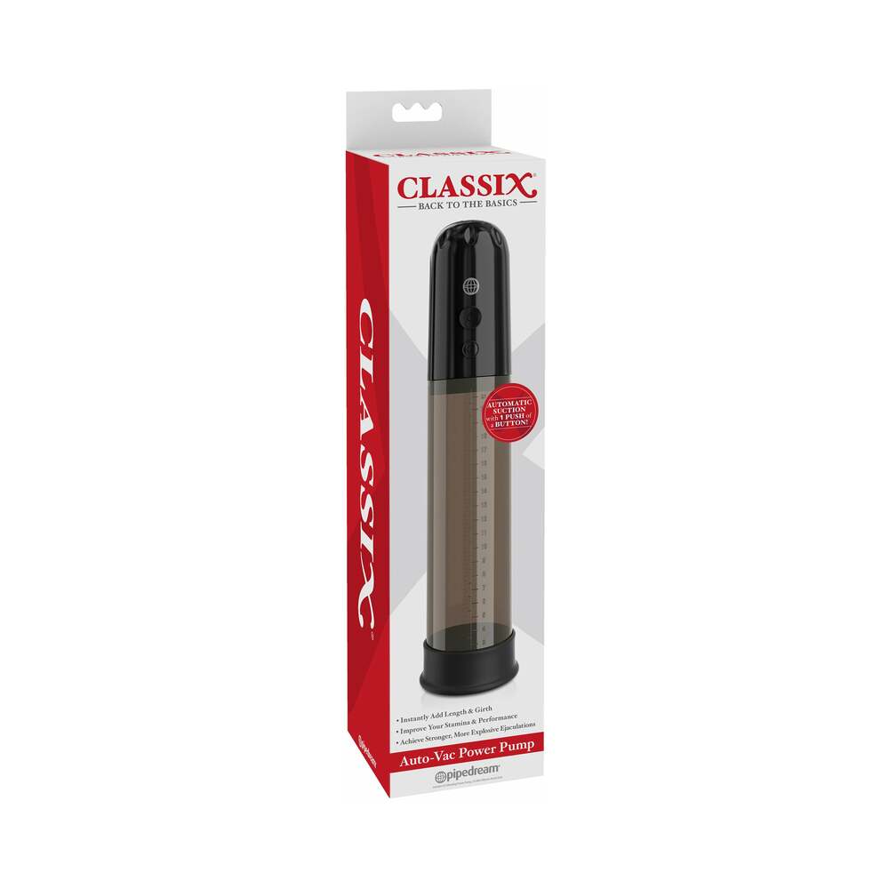 Pipedream Classix Auto-Vac Power Pump Black - Zateo Joy