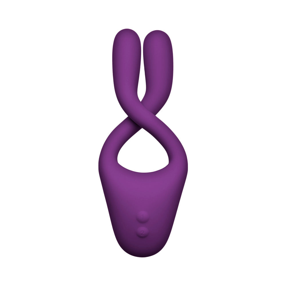 TRYST V2 Bendable Multi Erogenous Zone Massager with Remote- Purple - Zateo Joy