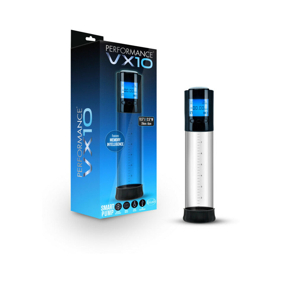 Blush Performance VX10 Rechargeable Smart Pump Clear - Zateo Joy