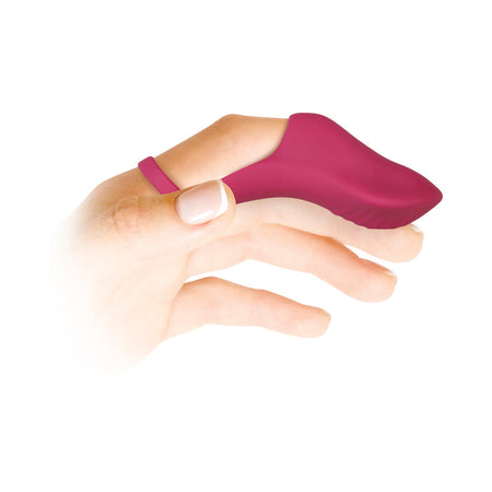 Evolved Frisky Finger Rechargeable Silicone Finger Vibrator Burgundy - Zateo Joy